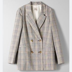 CLEAR OUT SALE - Aritzia Little Moon Caluna Plaid Blazer